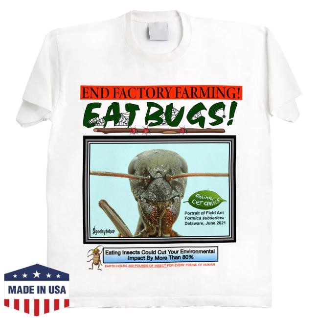 Official Online Ceramics End Factory Farming White Shirt