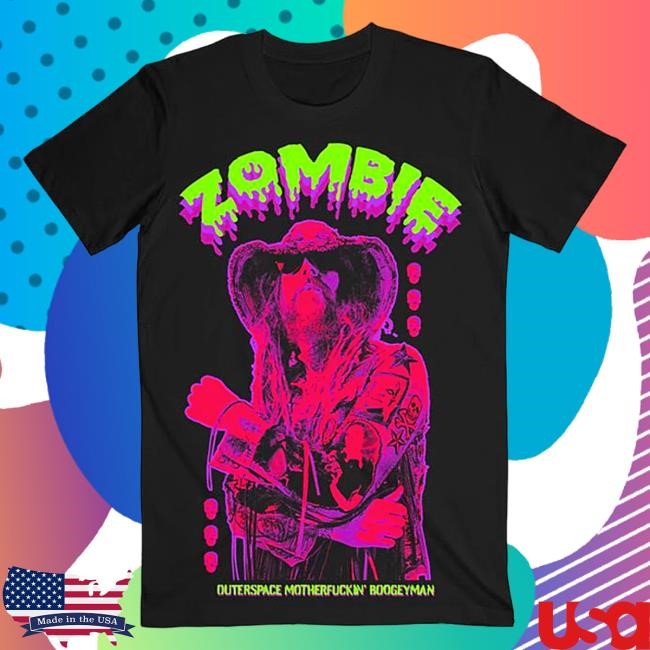 Official Rob Zombie Merch Outerspace Boogieman Shirts
