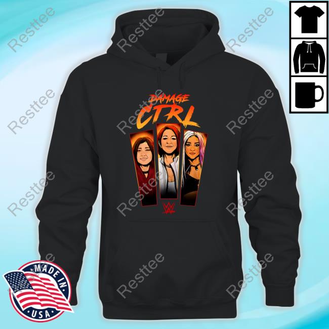 WWE Damage Ctrl Cartoon Panels Tee Shirt