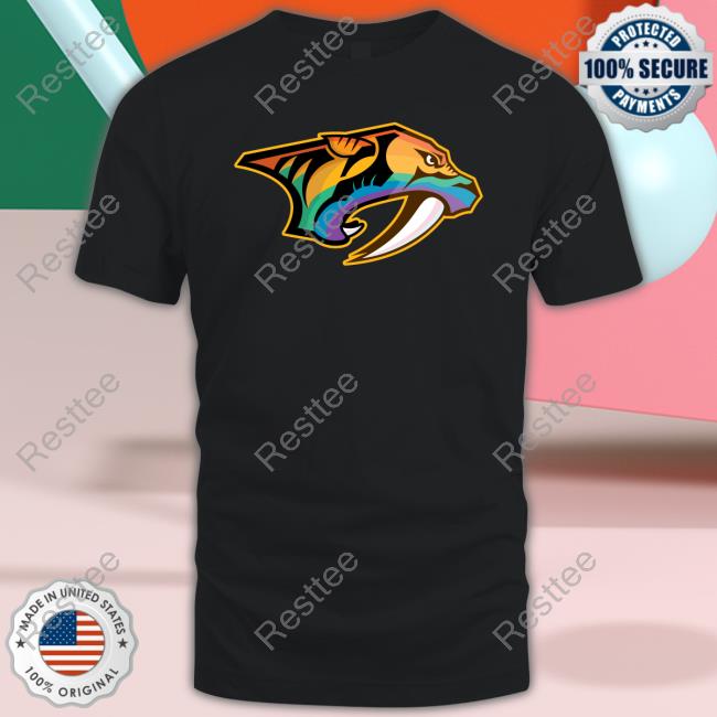 Progress Pride Flag Nashville Predators Logo New Shirt