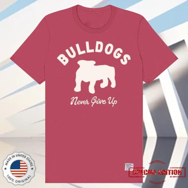 Duke And Winston Bulldogs Never Give Up Tee (Vintage Navy) for Daily Wear Duke & Winston Bulldogs Never Give Up Tee in Vintage Navy Everyday Fit