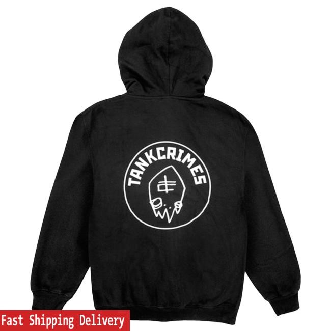 Tankcrimes: Logo Zip Hoodie Zip Up Hooded Sweatshirt Tankcrimes: Logo Zip Hoodie Zipper Hoodie