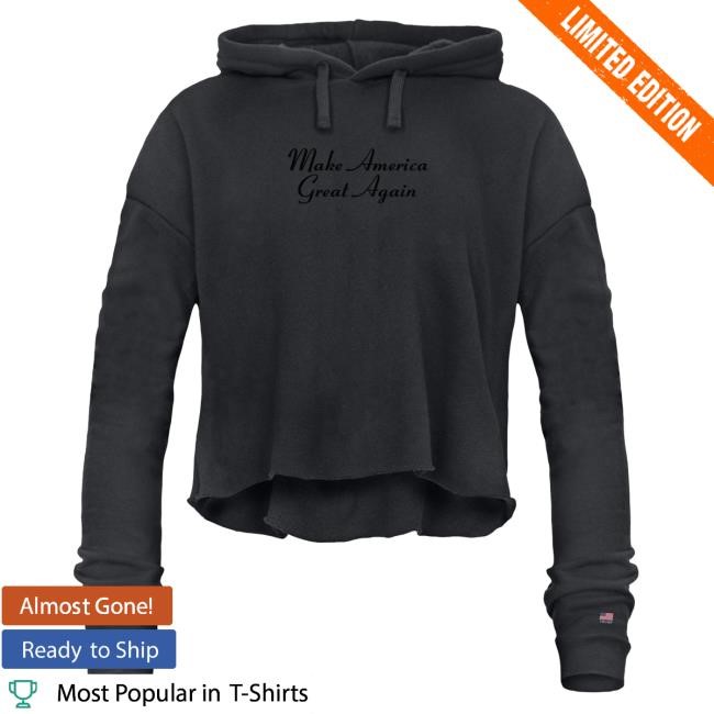 Official Donald Trump Merch Shop MAGA Cropped Make America Great Again logo Hood Trump Store Official Donald Trump Merch Shop MAGA Cropped Make America Great Again logo Popover Hoodie Trump Store