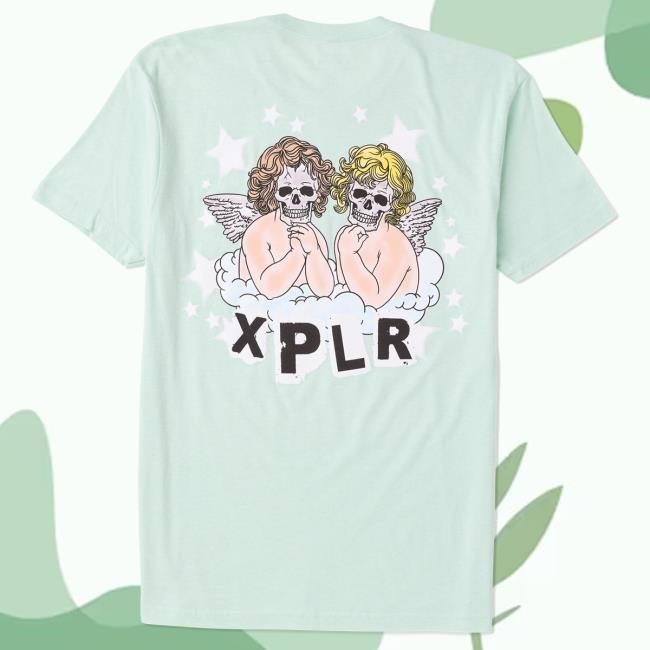 Official Sam And Colby Merch Store Angels Of Death Hot Shirt Mint Green Xplr Shop