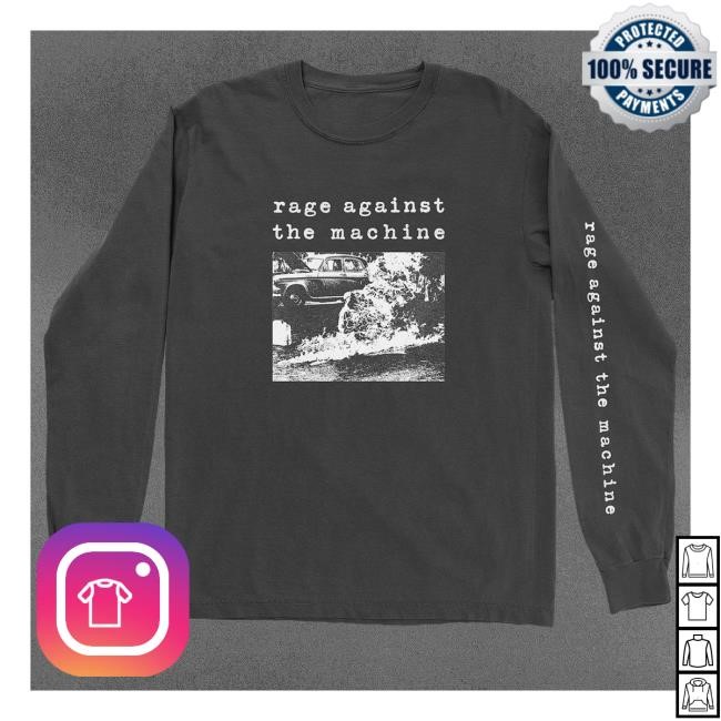 Rage Merch Store Self-Immolation Classic Long Sleeve T Shirt Rage Against The Machine Bentley Clothing Shop Apparel