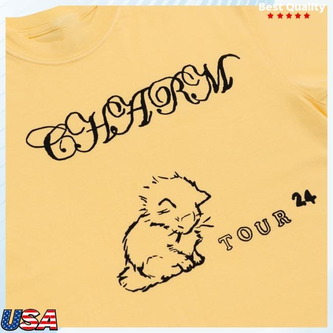 Official Clairo Merch Store Shop Clairo Charm Cat Tour Top Shirt