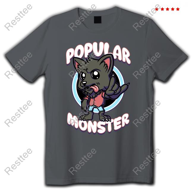 Cartoon Wolf T Shirt Popular Monster Long Sleeve T Shirt