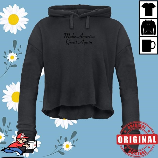 Official Donald Trump Merch Shop MAGA Cropped Make America Great Again logo Hoodies Trump Store