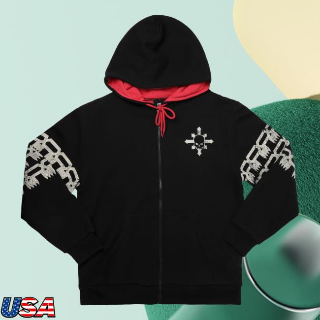 Official Heroes And Villains Clothing Store Merch Warhammer 40,000 Chaos Space Marines Elevated Hooded Sweatshirt HeroesandVillains