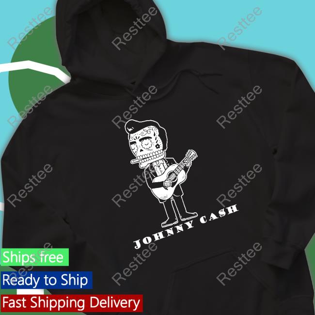 Johnny Cash Calavera Gocco Skull Crewneck Sweatshirt