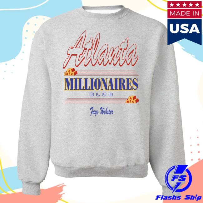 Official Faye Webster Merch Faye Webster Atlanta Millionaires Club Sweatshirts FayeWebster