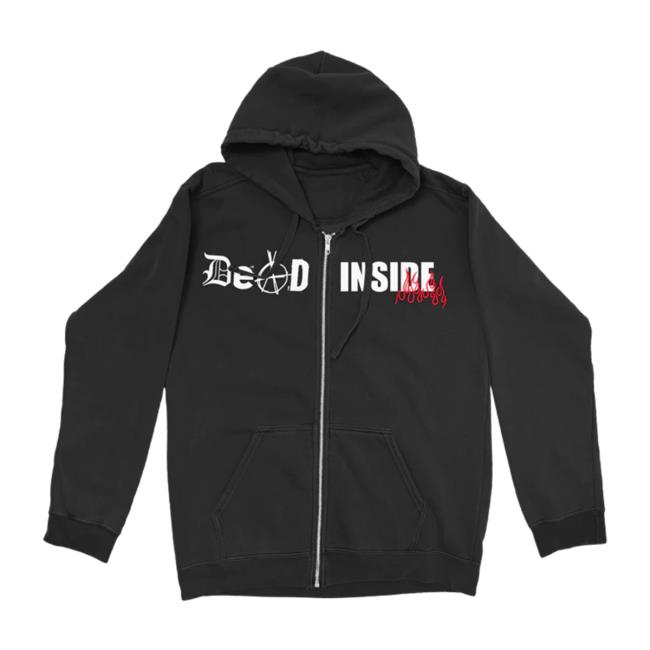 Official Beartrap Merch Dead Inside Beartrap Zip Up Hoodies