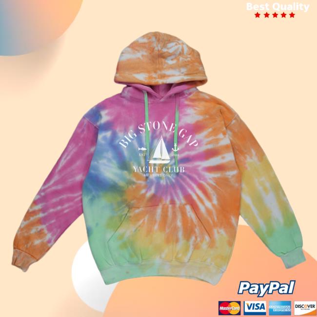 Official Hometown Apparel Clothing Merch Big Stone Gap Virginia Yacht Club Tie-Dye Sweater 5XL Tie Dye Eternity