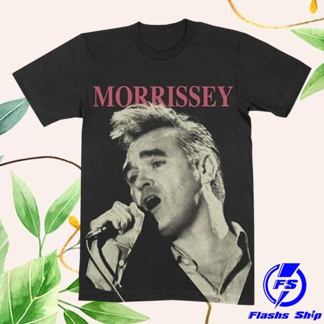 Morrissey Official Merch Store Shop Singing Face Black Tshirt David Marcus