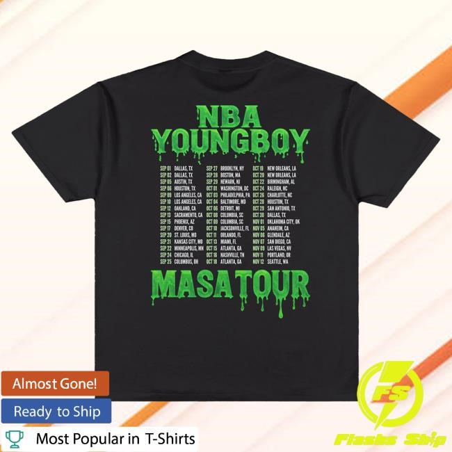 NBA YoungBoy Official Merch Store MASA Tour Tees