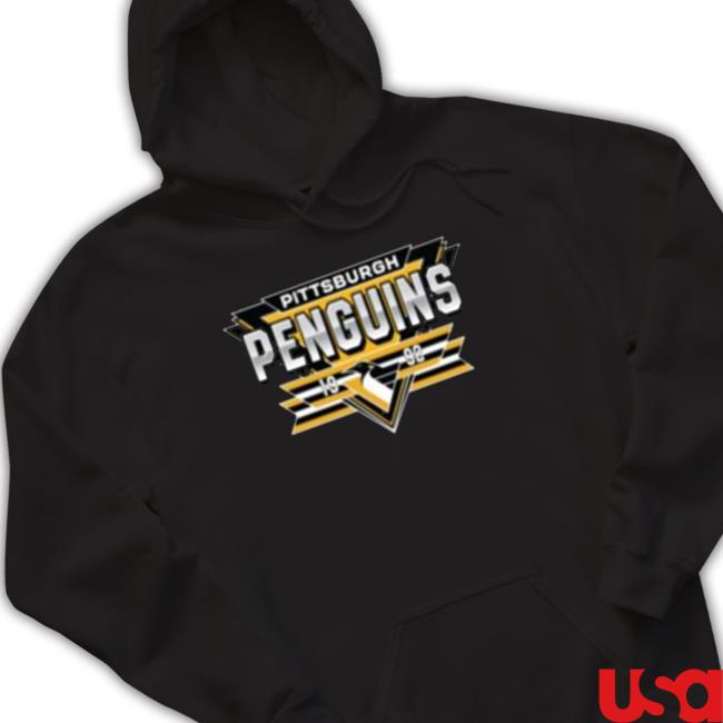 Pittsburgh Penguins Black Reverse Retro 2.0 Fresh Playmaker Hoodie