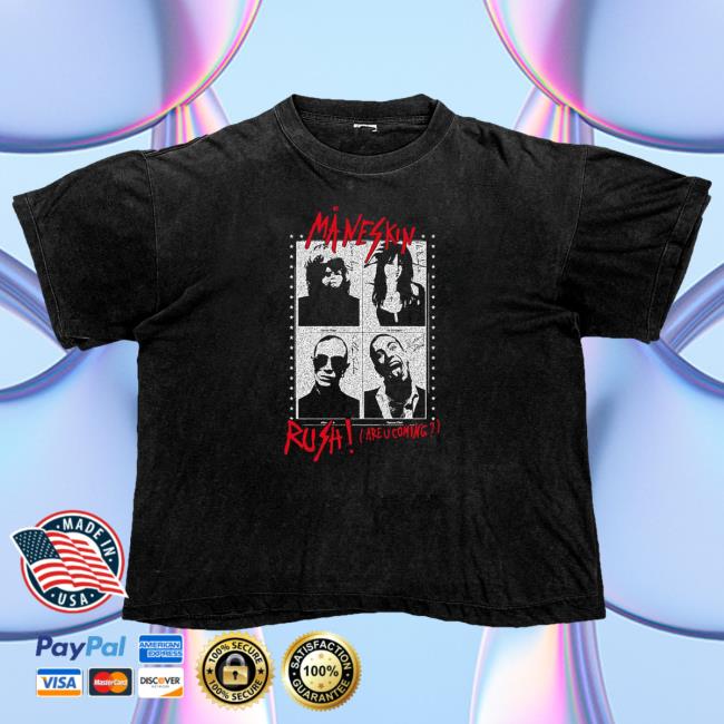 Official Maneskin Merch Store Maneskin RUSH! Black Attractive Shirt