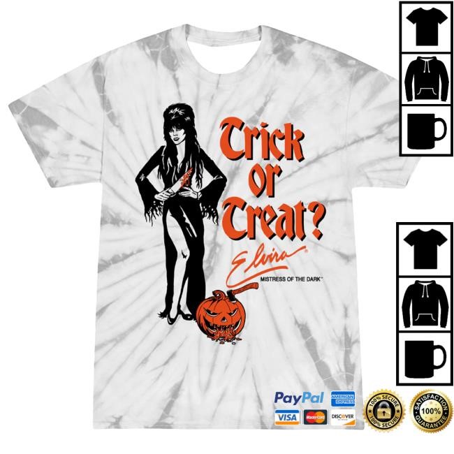 Official Cavity Colors Merch Store Shop Elvira: Trick Or Treat - Tie-Dye Popover Shirt (Bone Variant) CavityColors