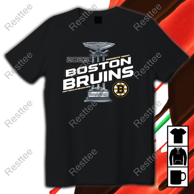 Nhl Boston Bruins Fanatics 2023 Presidents' Trophy Shirt