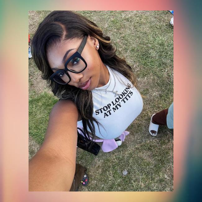 Stop Looking At My Tits Tank Top 2024 Shirt