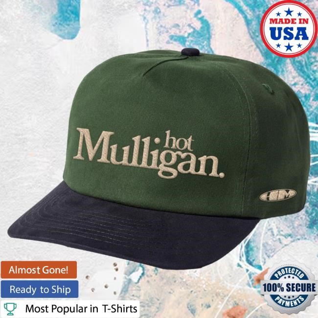 Official Hot Mulligan Merch Two Tone Green Hat Official Hot Mulligan Merch Two Tone Green Hat