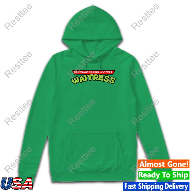 Pregnant Vaping Hooters Waitress Hoodie Official Pregnant Vaping Hooters Waitress Shirts