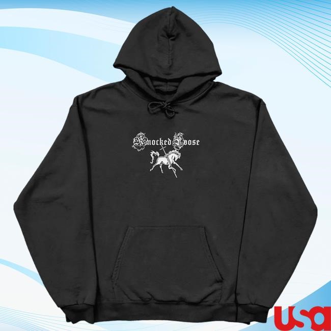 Official Knocked Loose Merch Knocked Loose Horse Cross Hoodies