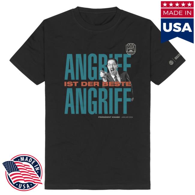 Eintracht Spandau Merch Store | Angriff Ist Der Beste Angriff Classic T Shirt Black