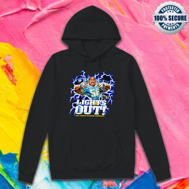 Shawne Merriman Lights Out San Diego Chargers Shirts Shawne Merriman Lights Out San Diego Chargers Sweatshirt