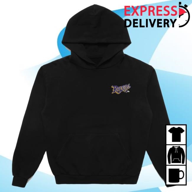 Official Born X Raised + Ravens Pro Script Shirts: Black NFL 2025 Kickoff