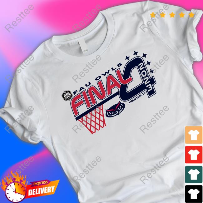 Official NCAA FAU Owls 2023 Final Four Oversized Tee Shirt