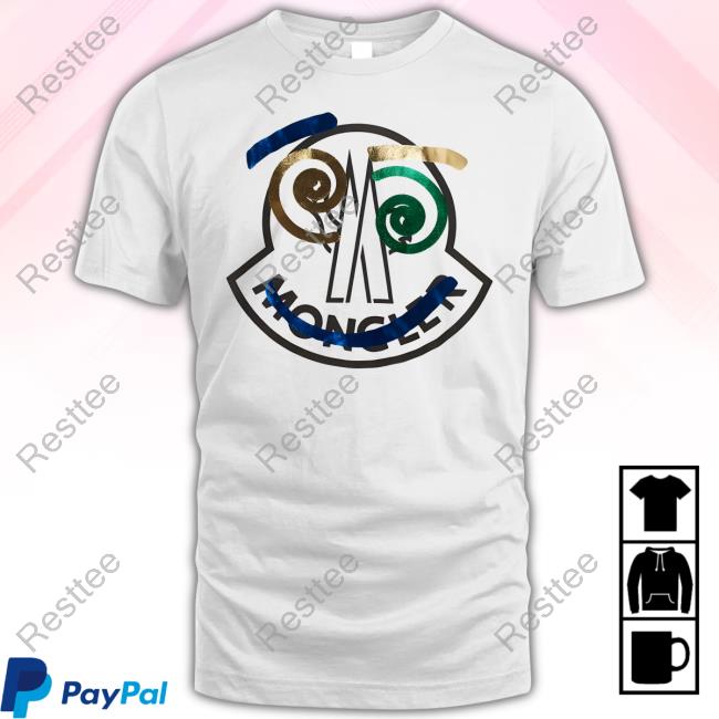 Louis Wearing A Moncler Genius Smiley Logo Shirts