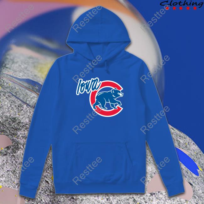 Official MiLB Iowa Cubs Walking Bear Long Sleeve T Shirt