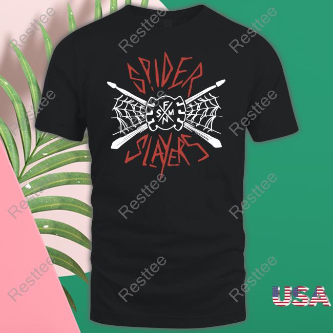Spider Punk Spider Slayers Band Tee Shirt