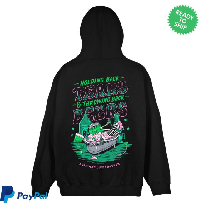 Official Linda Finegold Store Shop Tears And Beers Black Long Sleeve Tee Shirt Lindafinegold Clothing