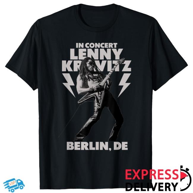 Official Lenny Kravitz – Blue Electric Light Tour 2025 Berlin Tshirt