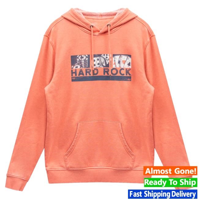 Official Hard Rock Store Shop Merch Casino Vintage Pullover HoodieHard Rock Cafe Shop