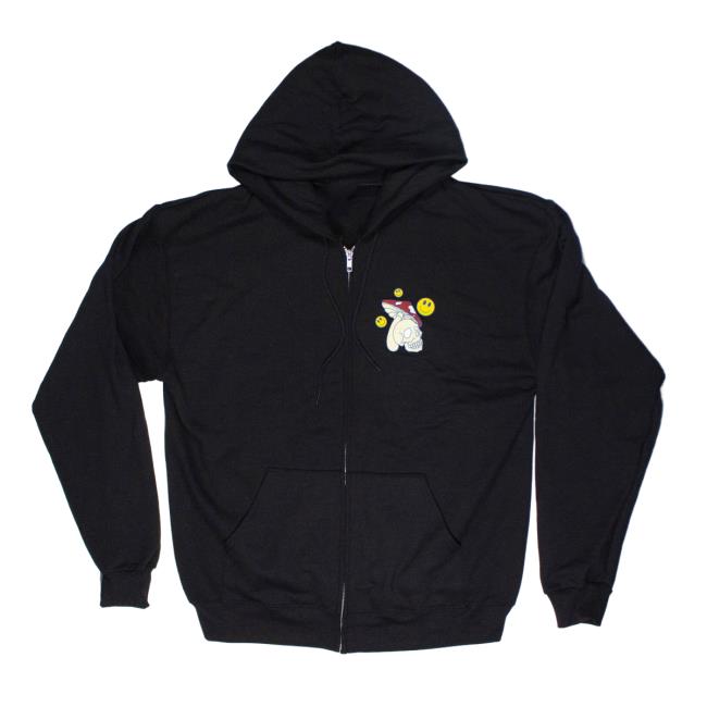 Slinger Apparel Store Shop Spiritual Advisor Champion Zip Up Crew Black Pyroscopic
