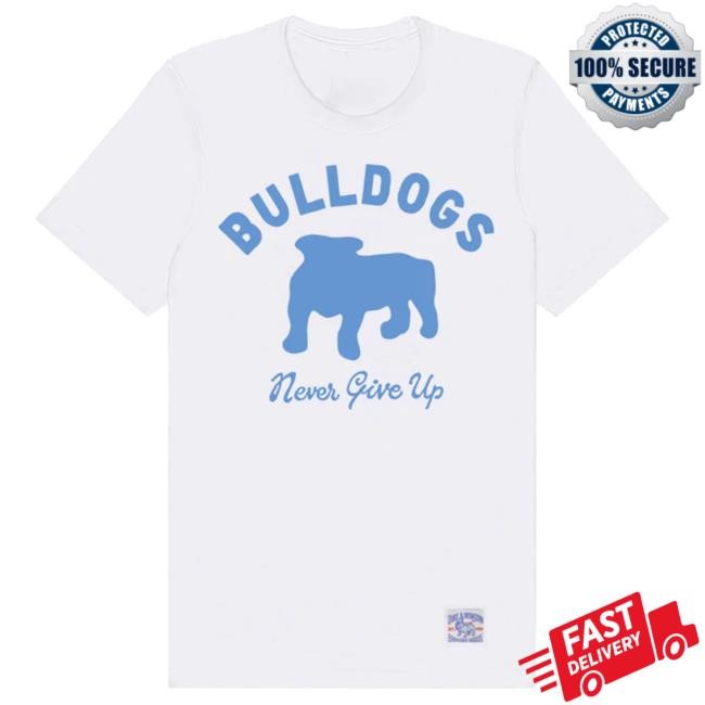 Duke And Winston Bulldogs Never Give Up Tee (Vintage Navy) for Daily Wear Duke And Winston Bulldogs Never Give Up Tee (Vintage Navy) for Daily Wear