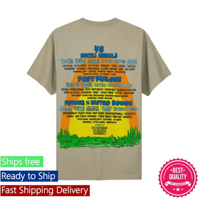 RL X B2SS Sunny Flowers Sand Lineup Short Sleeve Tee