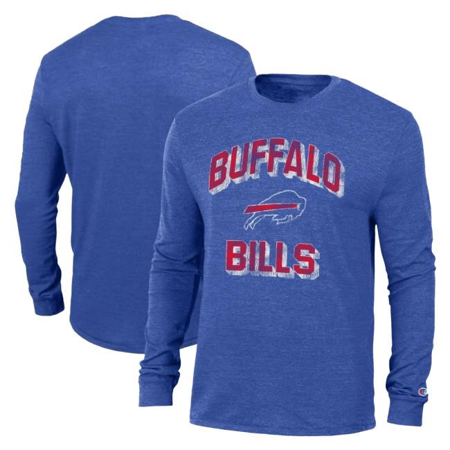 Buffalo Bills Champion Red Tri-Blend Season Merch Buffalo Bills Champion Red Tri-Blend Season Merch
