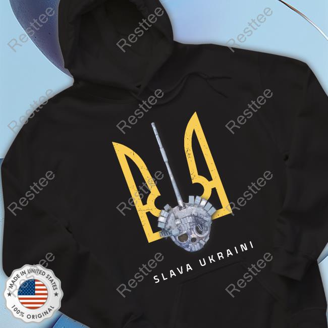 Official Saint Javelin Merch Slava Ukraini Turret Tee Shirt
