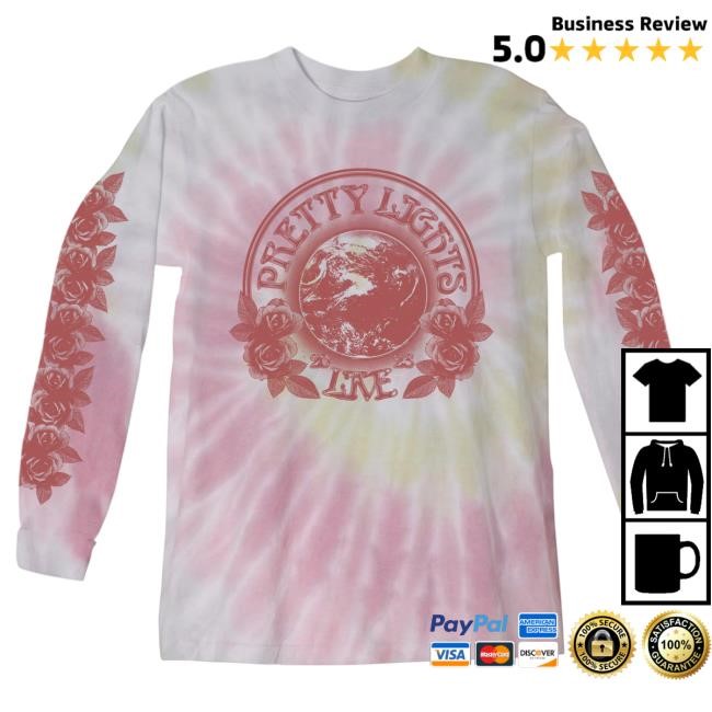 Official Pretty Lights Merch Pretty Lights Pretty Dead Long Sleeve T-Shirts (Tye Dye) PrettyLights