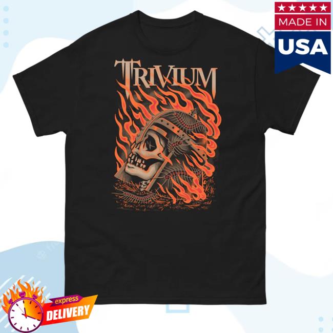 Trivium Flaming Skull Shirt