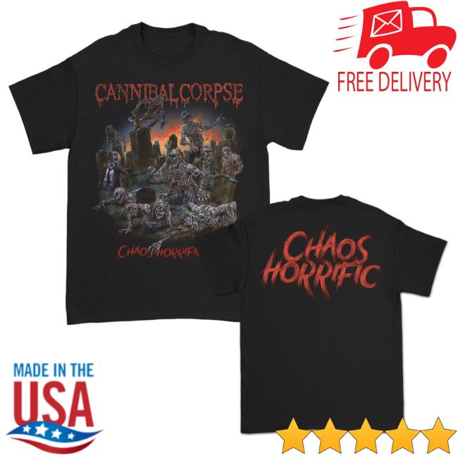 Official Kings Road Merch Store Cannibal Corpse Chaos Horrific Alternate New Shirt (Black) Kings Road Shop CannibalCorpse