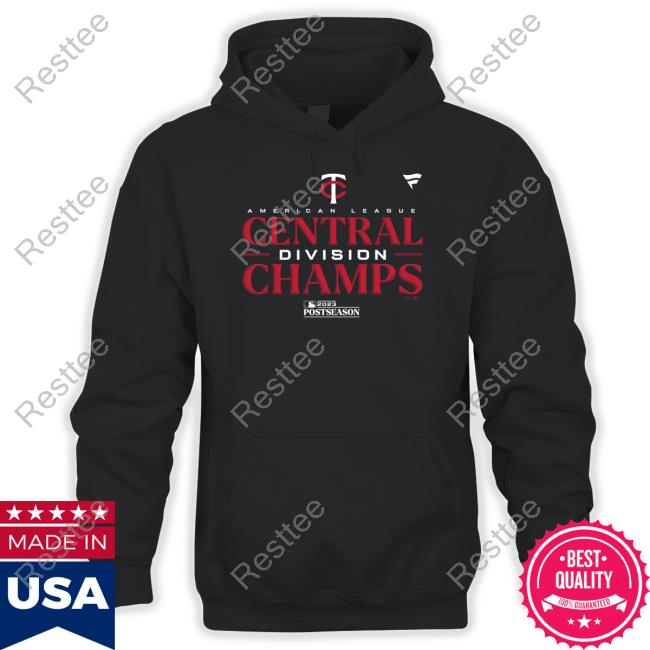 Minnesota Twins Merchandise Men's Minnesota Twins Fanatics Branded Navy 2023 AL Central Division Champions Locker Room T-Shirt Men's Minnesota Twins Fanatics Branded Navy 2023 AL Central Division Champions Locker Room Tee Shirt