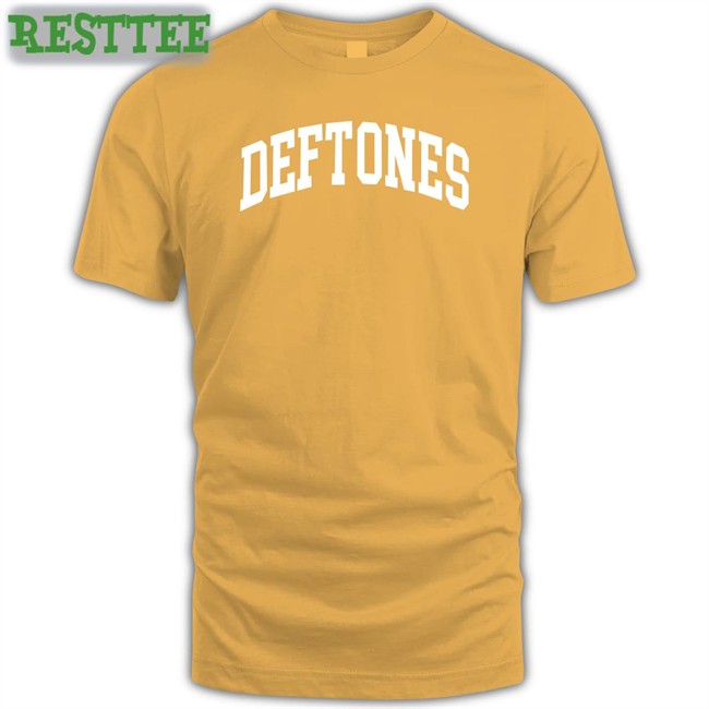 Deftones Merch Deftones Black Collegiate Long Sleeve Tee