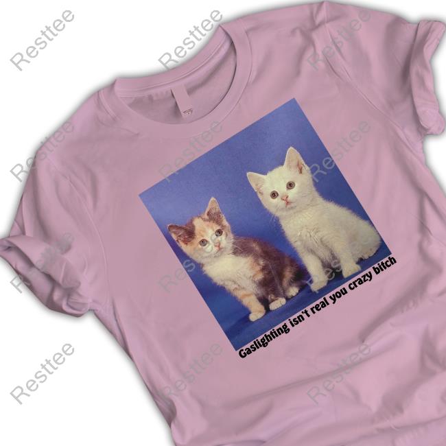 Official Gaslighting Isn't Real You Crazy Bitch Tee
