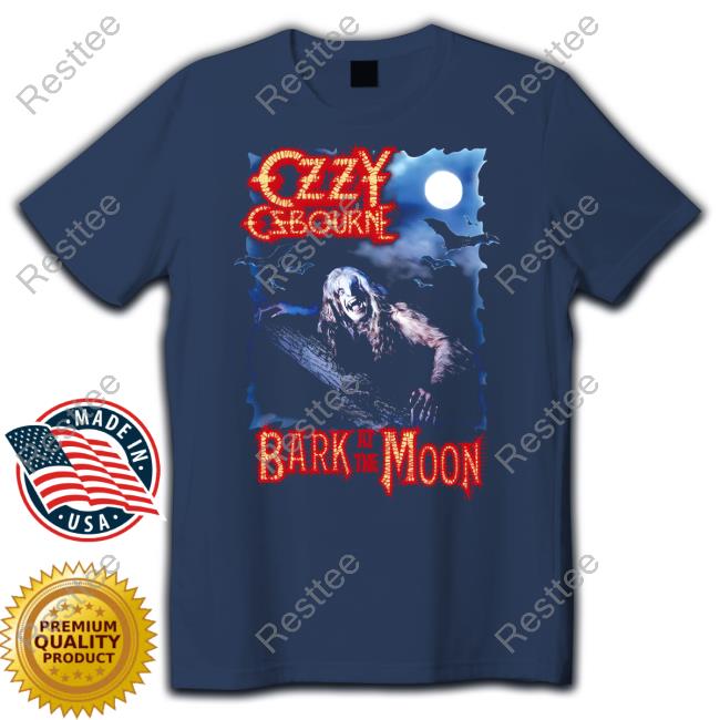 Bark At The Moon Tee Official Ozzy Osbourne Merch Bark At The Moon Album Tee