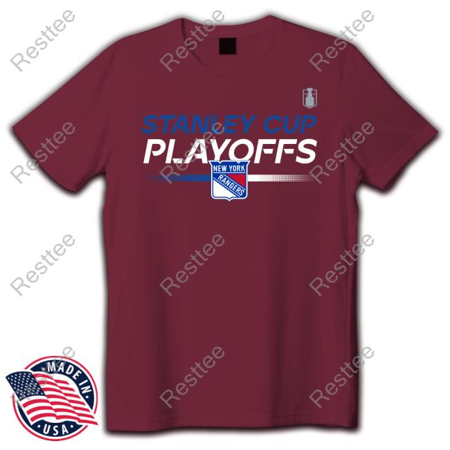 Rangers 22-23 Playoff Authentic Pro Prime Tech Shirt Madison Square Garden Shop New York Rangers 2023 Stanley Cup Playoffs Authentic Pro Prime Tech Long Sleeved T Shirt